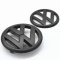 VW Scirocco 2009-2014 предна и задна емблема, лого (11см и 9см) - черен мат