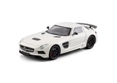 Mercedes Benz SLS modèle métallique jouet batterie lumières son 1:24 Blanc