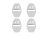 4 pcs VOLKSWAGEN R LINE Protective cover for the door latch- silver