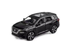 Nissan X-Trail speelgoed metalen model verlichting op batterijen geluid 1:32 Zwart