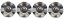 4pcs VW Volkswagen wheel center cap 152mm silver