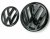 VW GOLF VII MK7 (2014-2017) přední a zadní znak, logo (13,5cm a 11cm) - černá lesklá