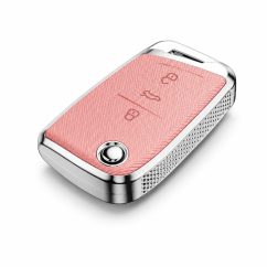 LUXURY key cover for VW VOLKSWAGEN SKODA pink