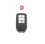 LUXURY key cover for HONDA cars white glossy/Chrome