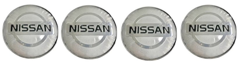 4pcs Wheel center caps NISSAN 60mm silver