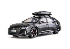 Audi RS6 etallmodell Spielzeug Batterie Lichter Sound 1:24 Schwarz