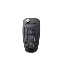 LUXURY key cover for FORD cars white glossy/Chrome