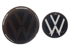 VW JETTA (2006-2011) front and rear emblem, logo (15,4cm a 10,4cm) - black
