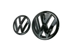 VW Golf VI MK6 (2010-2013) přední a zadní znak, logo (13,5cm a 11cm) - černá lesklá