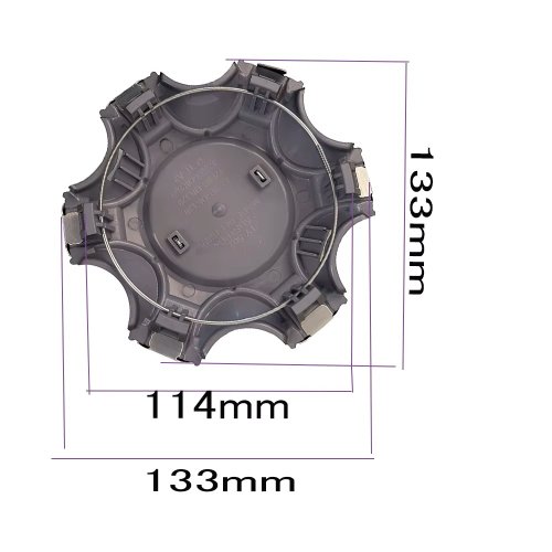 Wheel center cap FORTUNER 2019 133mm  silver