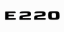Mercedes lettering E320 - glossy black 140 mm