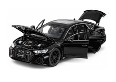 Audi RS7 igrača kovinski model luči na baterije zvok 1:32 Črna