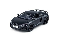 Audi R8 Metallmodell Spielzeug Batterie Lichter Sound 1:32 Schwarz