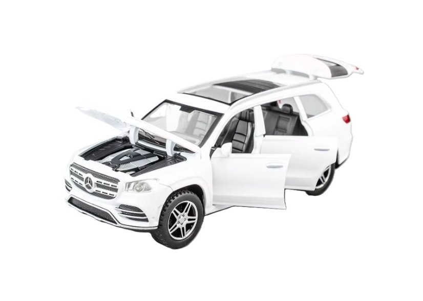 Mercedes Benz GLS metal model toy battery lights sound 1:32 White