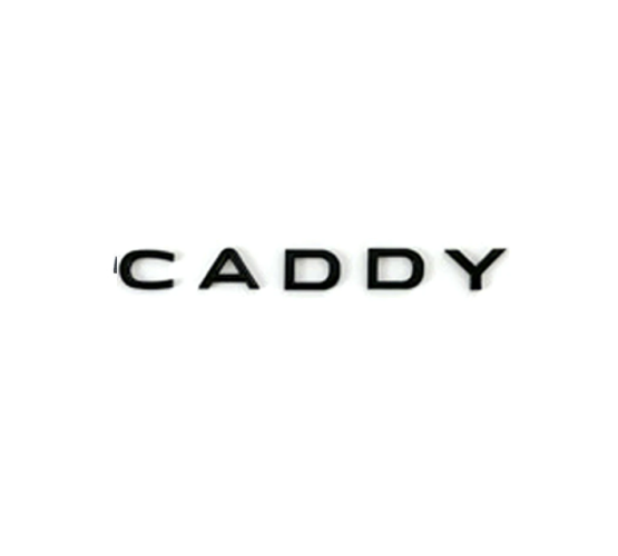 CADDY-opschrift - zwart glanzend 182mm