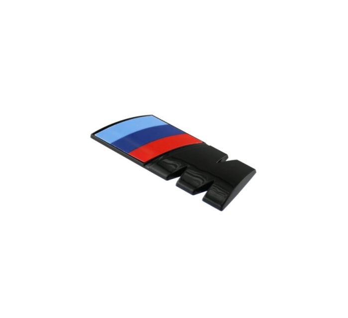 BMW M-packet lettering front fender black 45mm
