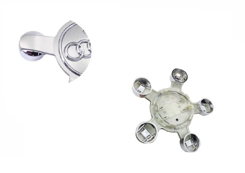 Wheel center cover AUDI 135mm silver 8R0601165