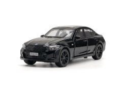 BMW 320i Metallmodell Spielzeug Batterie Lichter Sound 1:32 Schwarz