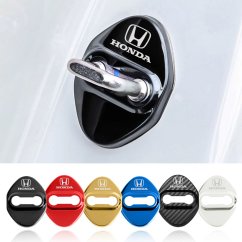 4 pcs HONDA Protective cover for the door latch- black glossy