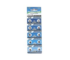 10x DOUBLEPOW AG1 LR621 1.5V alkaline batteries