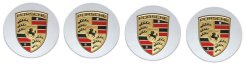 4pcs Wheel center caps, PORSCHE 76mm silver 7L5601149 7L5601149E 7L5601149K 7P5601149 7P5601149A 7PP601149 7PP601149A 7PP601149D 7PP601150 7PP601150A 7PP601149