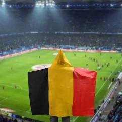 Original hooded body flag (150x90cm, 3x5ft) - Belgium