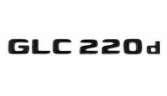 Mercedes nápis  GLC220d - černý lesklý 222mm