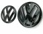 Έμβλημα Volkswagen PASSAT CC 2013-2018 εμπρός και πίσω, λογότυπο (15cm και 11cm) - μαύρο γυαλιστερό