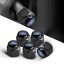 4 pcs FORD valve caps, black valve covers