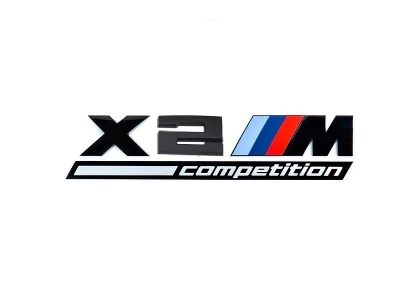 BMW X 2 competetion lettering 170mm black