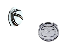 Krytky kol, pokličky na kola MAZDA 52mm stříbrná