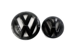 VW ARTEON (2017-2020) front and rear emblem, logo (14cm and 11,2cm) - glossy black