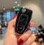 LUXURY key cover for FORD cars black glossy/chrome
