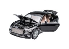 Bentley Continental GT metalen model speelgoedbatterijverlichting klinkt 1:24 Zwart