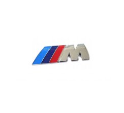 Letras BMW M-packet pára-lama dianteiro cromado 45 mm