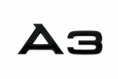 Audi A3 rear door lettering - glossy black