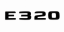 Mercedes lettering E320 - glossy black 140 mm