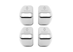 4 pcs RENAULT Protective cover for the door latch- silver