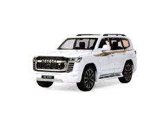 Toyota Land Cruiser LC 300 metalen model speelgoedbatterijverlichting klinkt 1:32 Wit