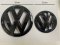 Volkswagen TIGUAN 2013-2017 emblema delantero y trasero, logo (15cm y 11cm) - negro brillante