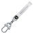 MERCEDES BENZ AMG key fob, keychain white leather
