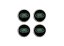 Tapa central de rueda LAND ROVER 63mm negro verde cromado LR069899