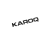 KAROQ inscription - black glossy 170mm