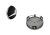 Wheel center cap MERCEDES BENZ 75mm black chrome B66470202