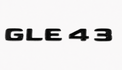 Mercedes nápis  GLE43 - černý lesklý 175mm