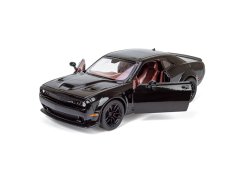 Dodge Challenger Helicat SRT kovový model hračka na baterie světla zvuk 1:24 černá