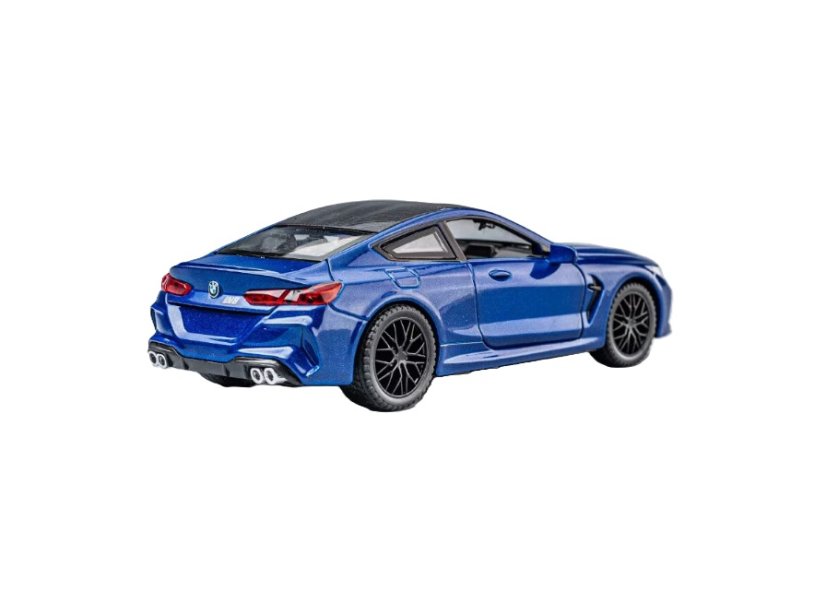 BMW M8 metal model toy battery lights sound 1:32 Blue