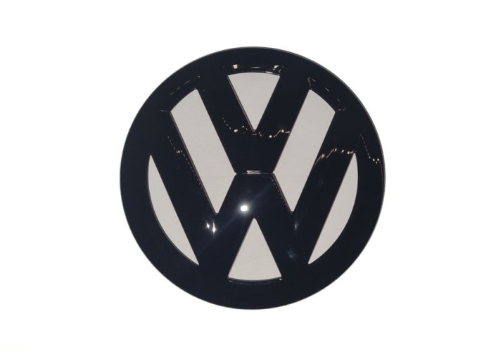 VW GOLF V (2003-2010) sprednja oznaka, logotip (12,8 cm) - črno sijajni