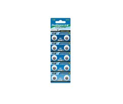 10x DOUBLEPOW AG7 LR57 1.5V alkaline batteries
