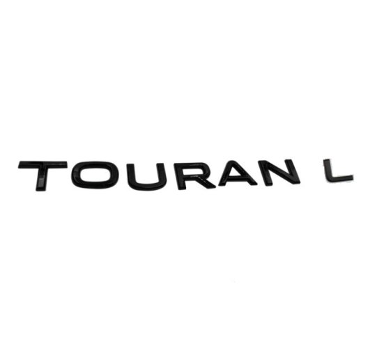 Inscripție TOURAN L - negru lucios 234mm